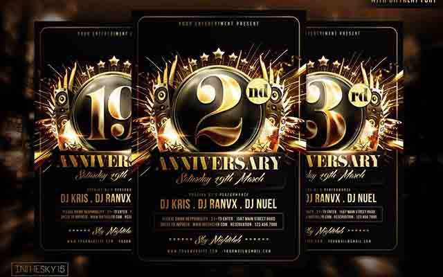 Anniversary Flyer Template By In TheSky15 Premium Files Free Download 1