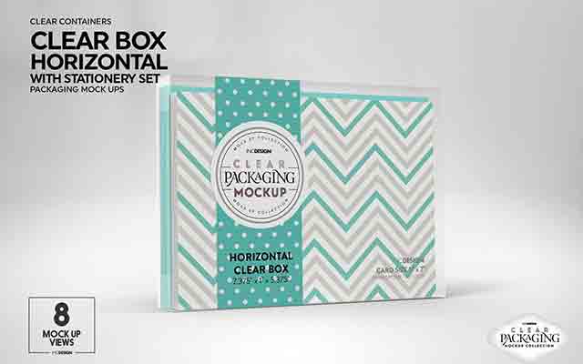Clear-Box-with-Stationery-Set-Mockup-3963876-Free-Download