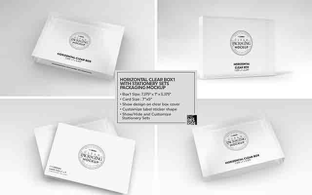 Clear-Box-with-Stationery-Set-Mockup-3963876-Free-Download