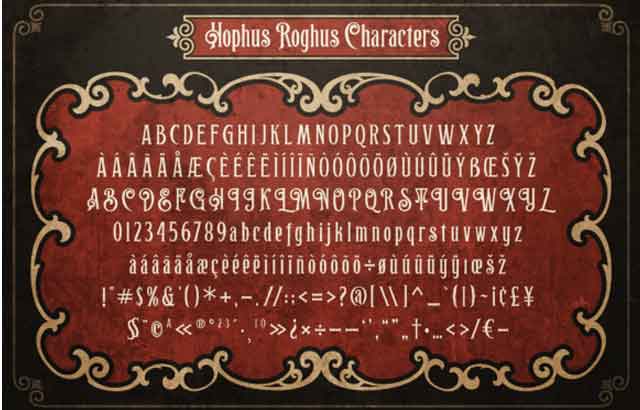 hophus-roghus-display-font-free-download