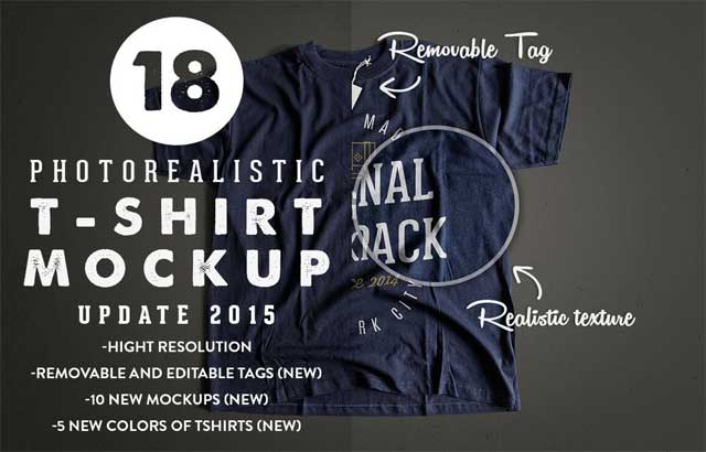 Photorealistic T Shirt Mockup 2 ByGraphicHero Co Free Download