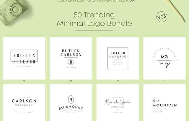 50-Trending-Minimal-Logo-Bundle-V03-3875124-Free-Download