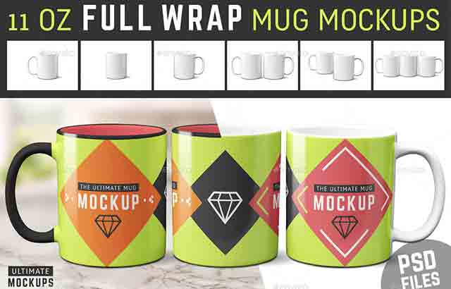 Coffee Mug Mockup 11 Oz Sublimation Cup FreeDownload