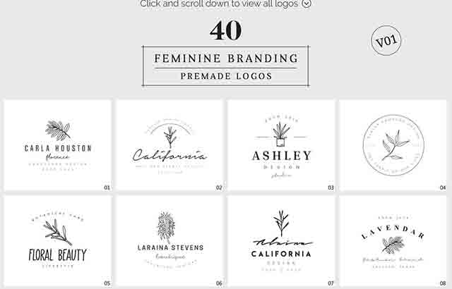 Feminine-Branding-Premade-Logos-V01-3332043-Free-Download