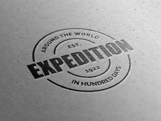 Close Up Logo Mockup PSD