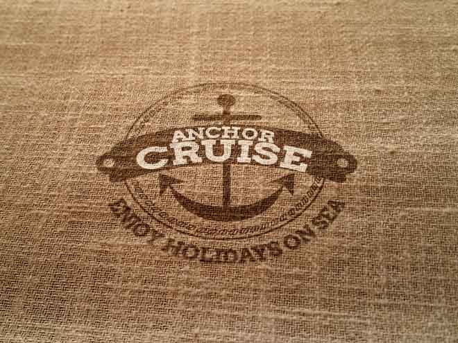 Free Burlab Logo Mockup PSD