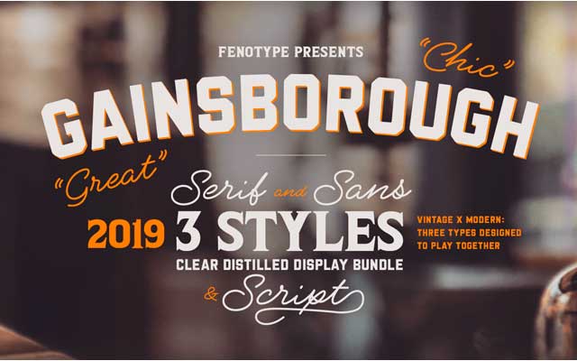 Gainsborough Font Family Download