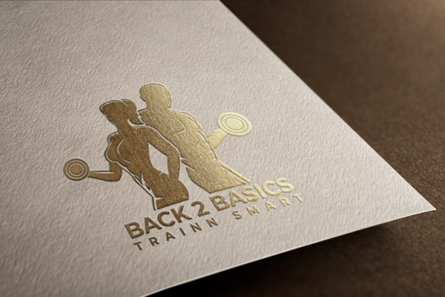 Gold Foil Logo Mockup PSD
