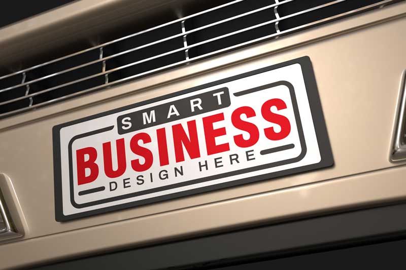 Car-Plate-Logo-Mockup