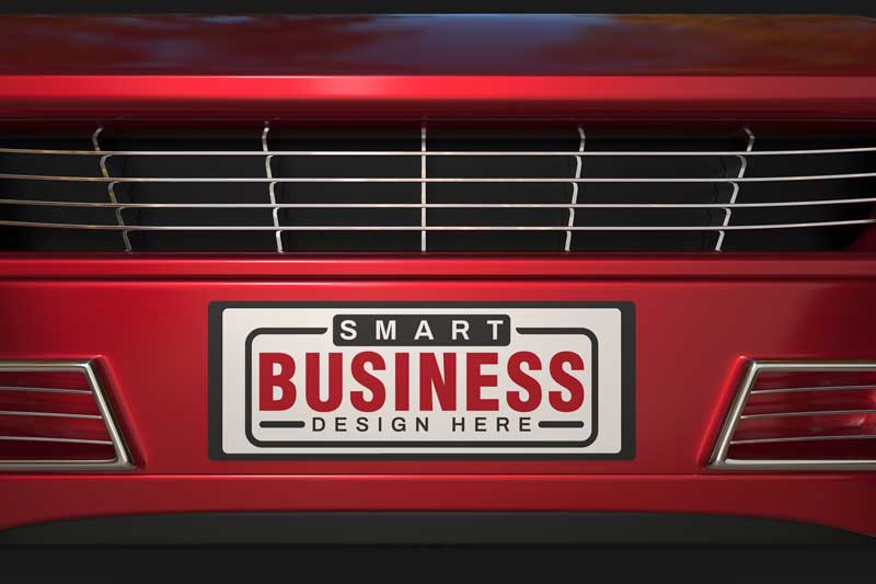 Car-Plate-Logo-Mockup