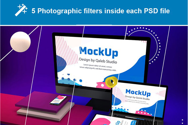 Abstract Responsive Mock Up