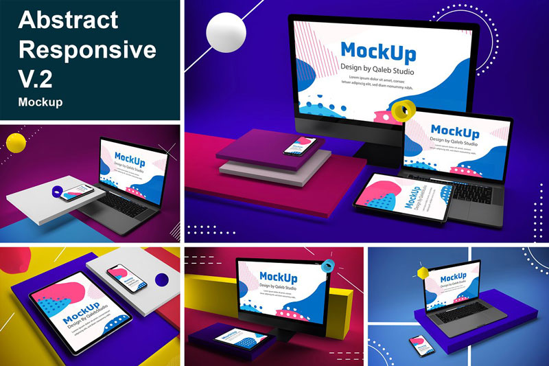 Abstract Responsive Mock Up V.2