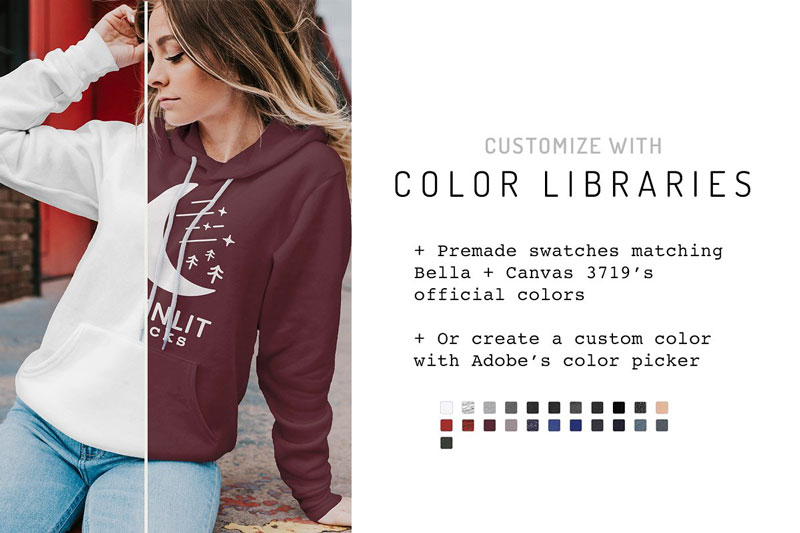Bella Canvas Sweatshirt Mockup 3719 1