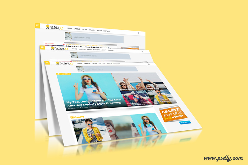 Parhlo Blogger Template Premium Free