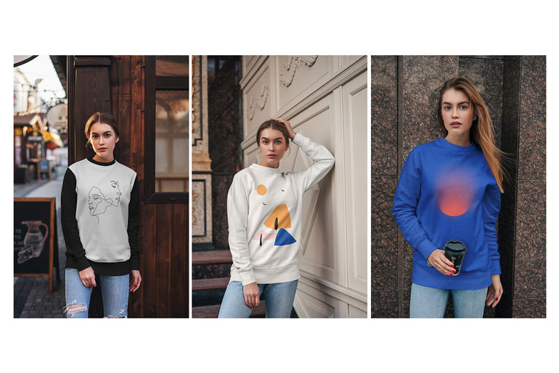 Sweatshirt Mock Up Street Fashion 3