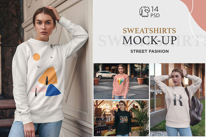 Sweatshirt Mock Up Street Fashion