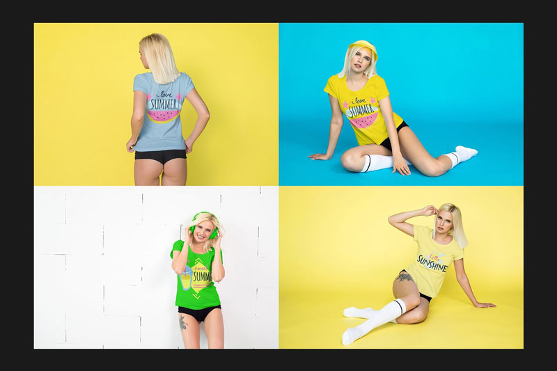 T Shirt Mock Up Set 1