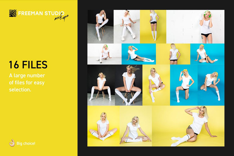 T Shirt Mock Up Set 6