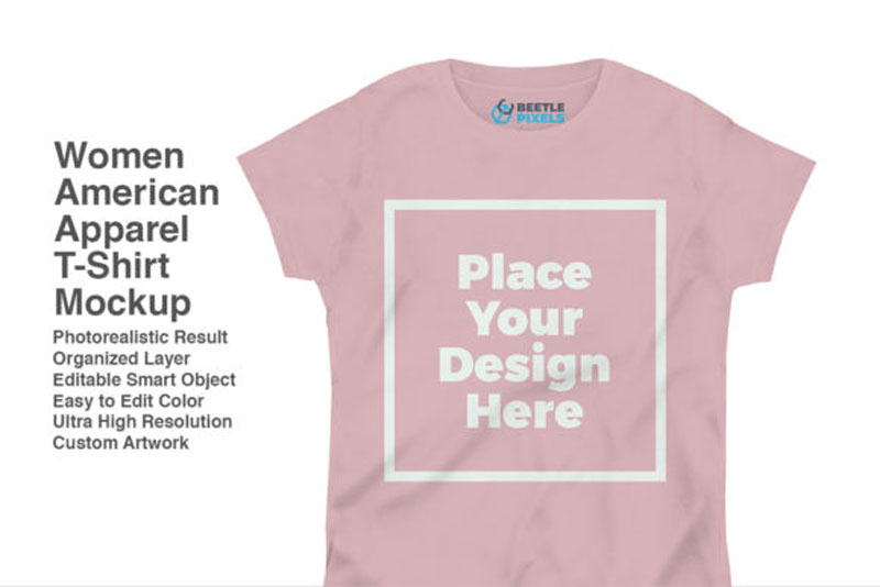 Women American Apparel Mockup