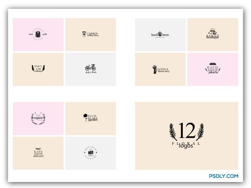 12 Feminine Logos