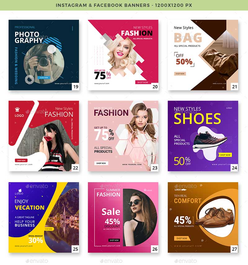 50 Instagram and Facebook Banners 2