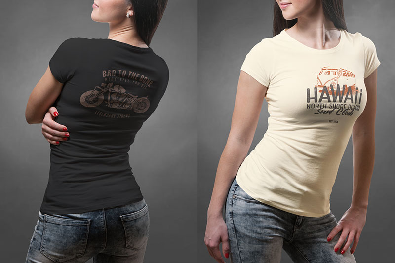 Best Female PSD T shirt Mockup For Portfolio Presentaion 2