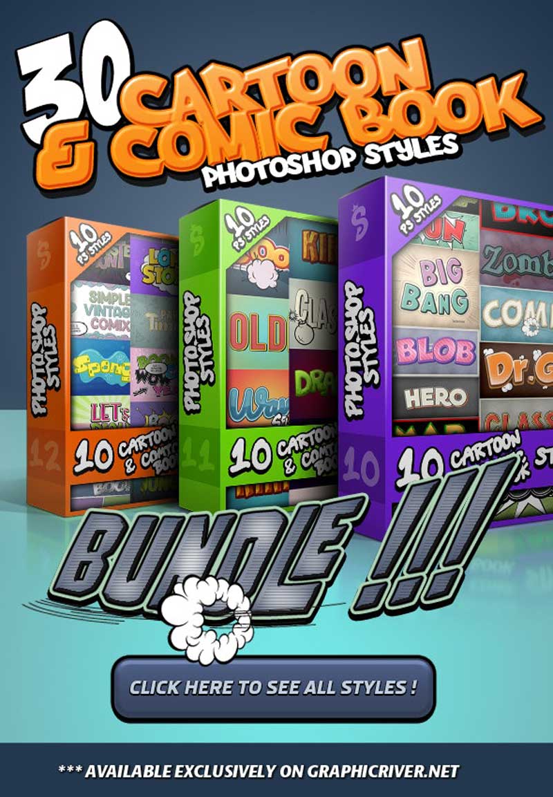 Cartoon and Comic Book Styles Bundle 4 Free Download