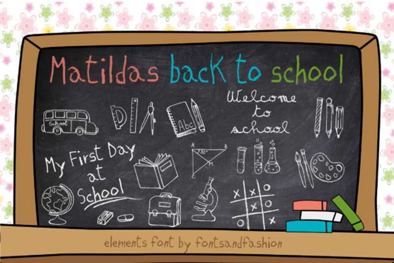 Matildas Back to School Font Free Download