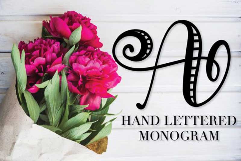 Monogram Striped Font Free Download