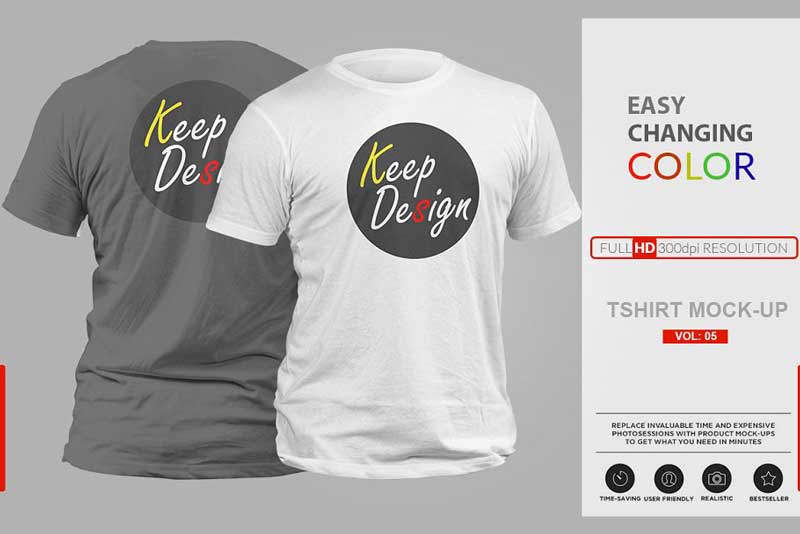 Realistic T shirt Mock up Vol 5