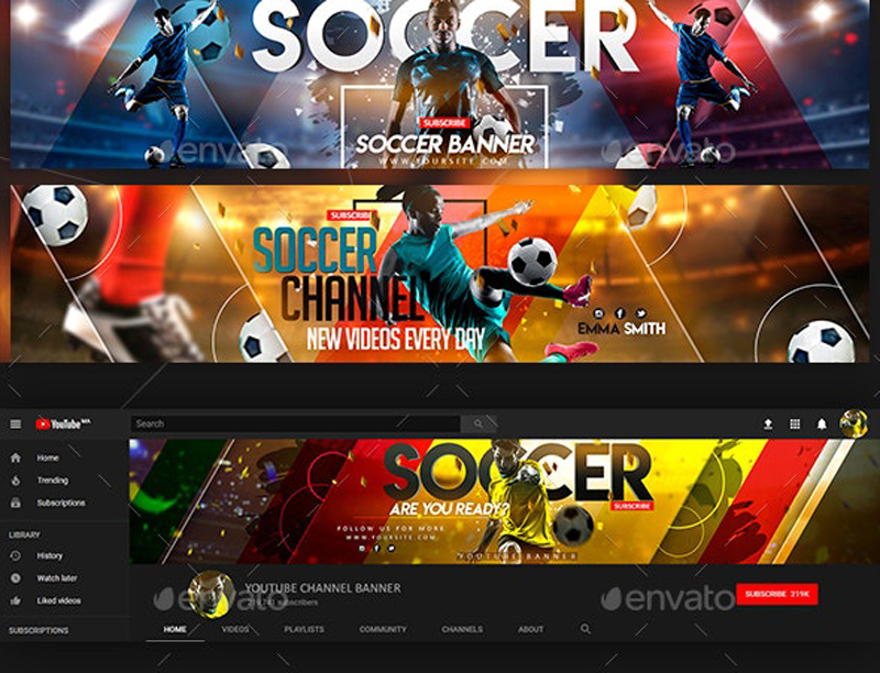 Soccer YouTube Banner 1
