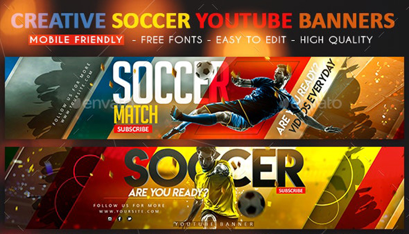 Soccer YouTube Banner