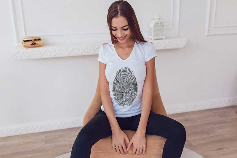 T Shirt Mock Up with Hot Model 1