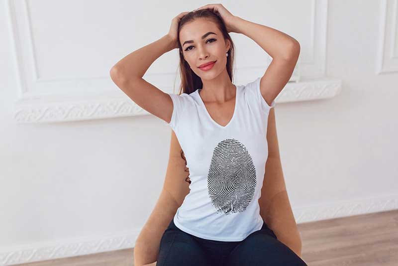 T Shirt Mock Up with Hot Model 2