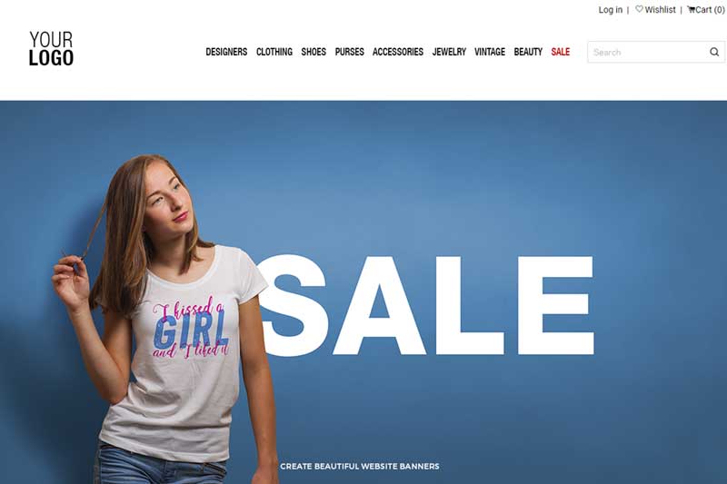 T shirt Mock up Female Version PSD Template 3