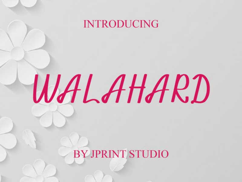 Walahard font downlaod free