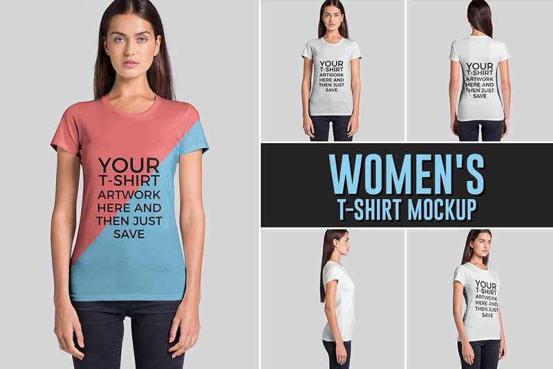Women2527s T shirt Mockup 1338361