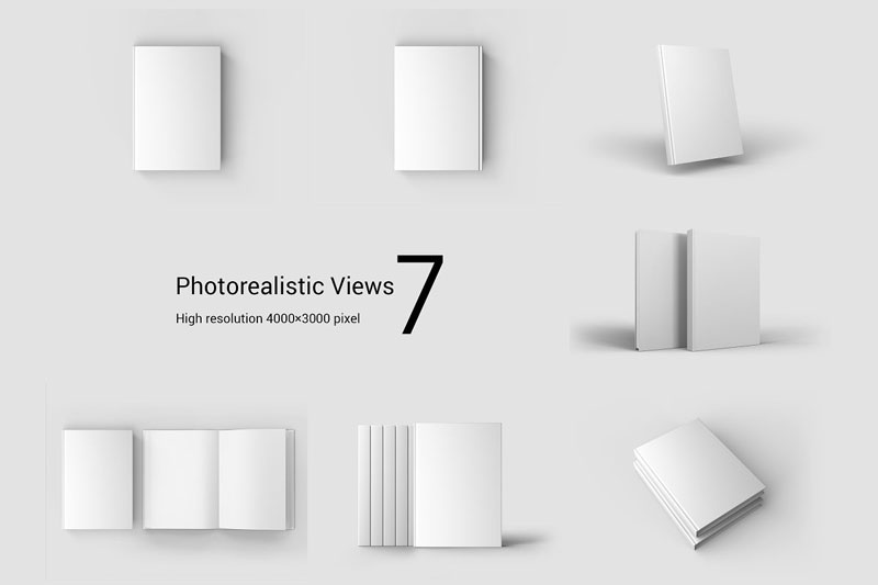 Book Cover Mockup Set 4126980