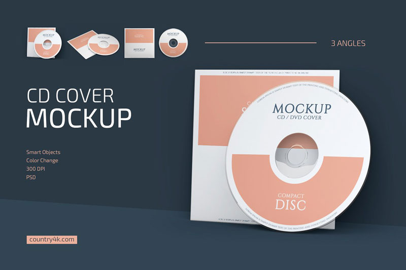 CD Cover Mockup Set 4511525