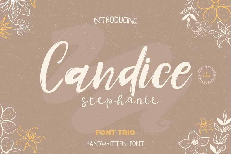 Candice Trio Font 4605966 Download Free