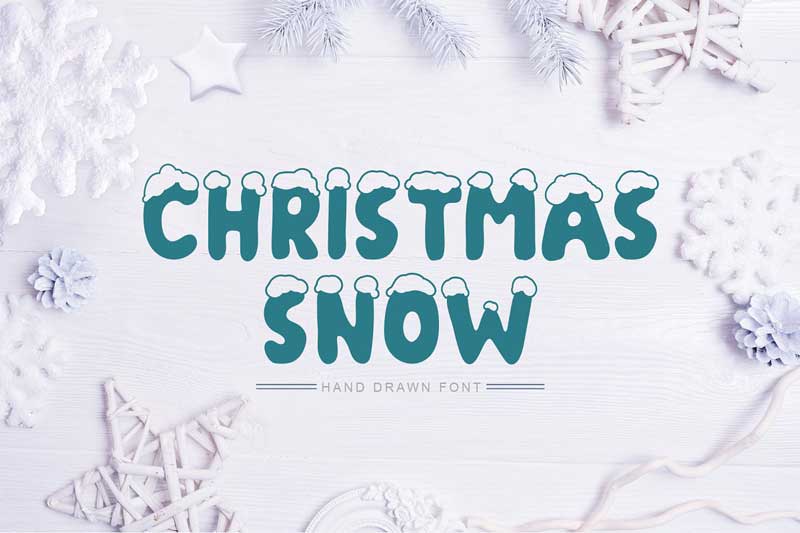 Christmas Snow Font 4183361 Free Download