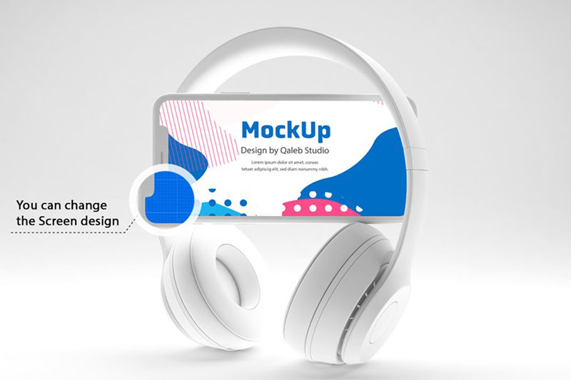 Clean iPhone Music App Mockup 4559353 1