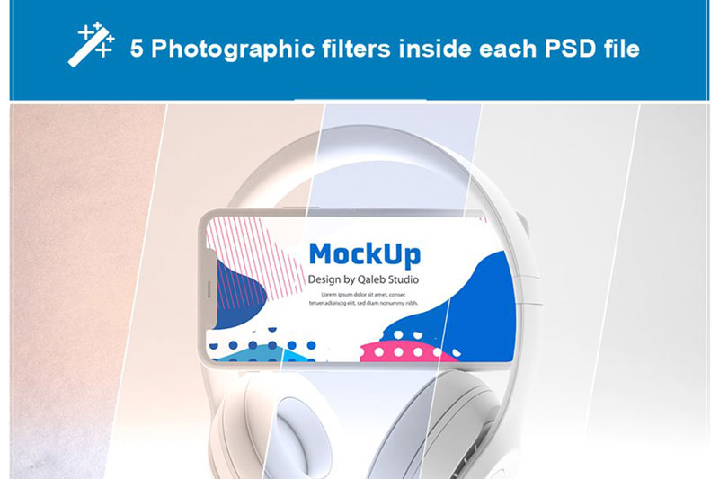 Clean iPhone Music App Mockup 4559353 2