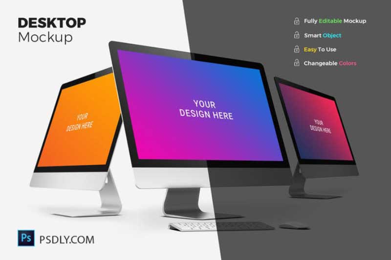 Desktop Mockups B8CW7V