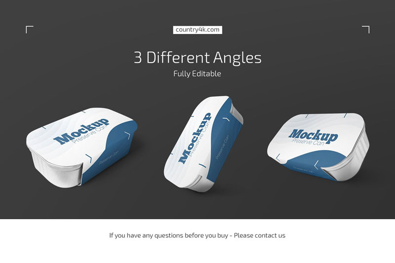 Preserve Can Mockup Set 4578955