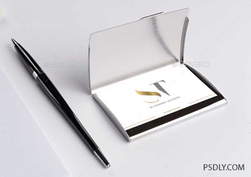 Realistic Business Card Mockup