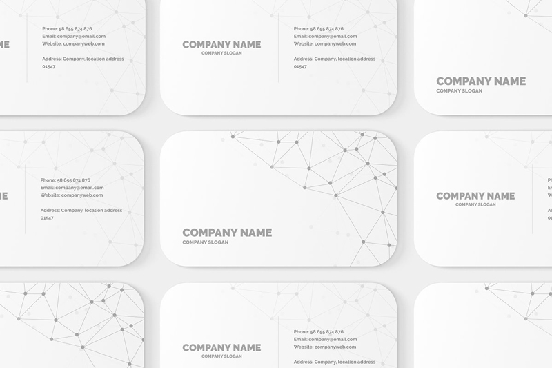 Rounded Corner Business Card Mockup 6
