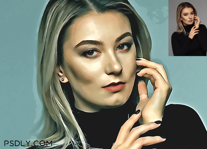 Vector Portrait Photoshop Effect 1