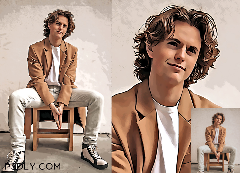 Vector Portrait Photoshop Effect 5