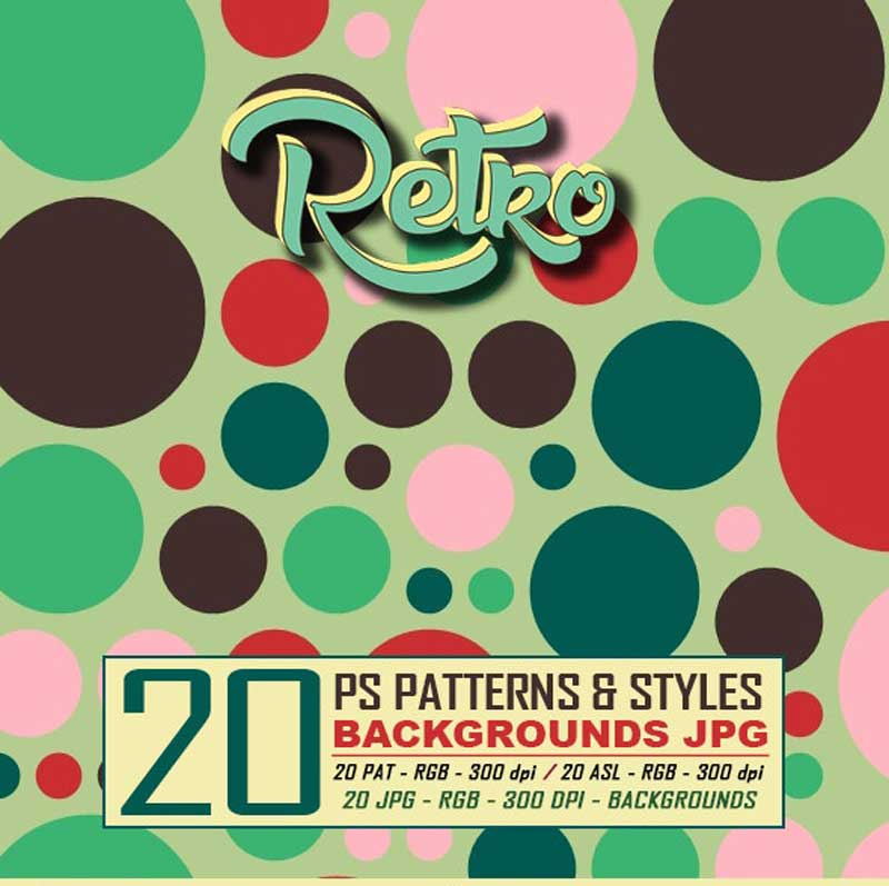 20 Retro Dots Patterns 2526 Styles 22943219